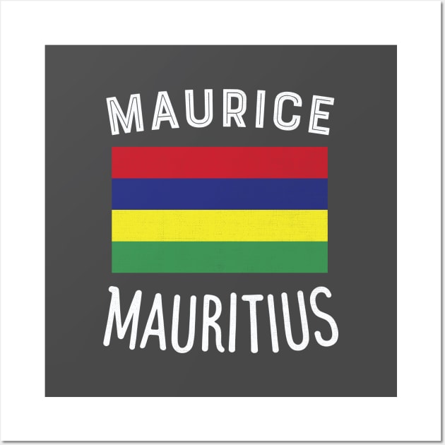 Mauritius Flag Wall Art by phenomad